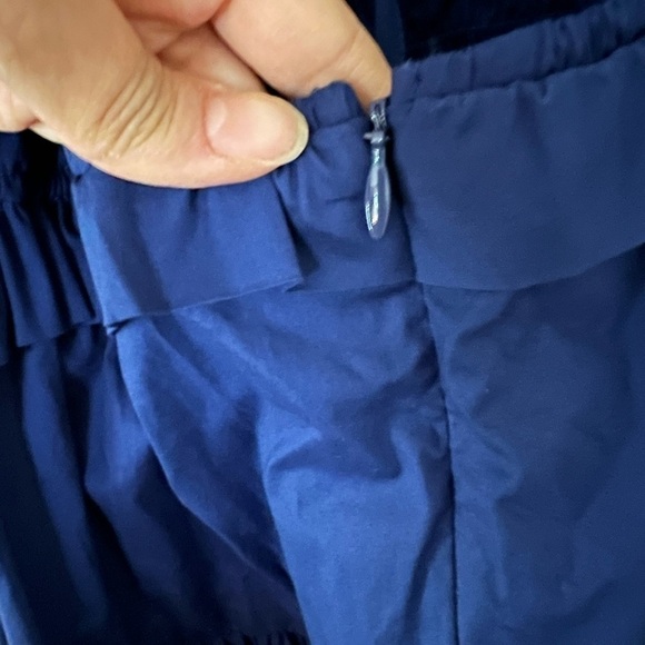 NWT SEA NEW YORK Babydoll Tiered Puff Sleeve Mini Dress Cobalt Blue Sz S - Picture 6 of 7